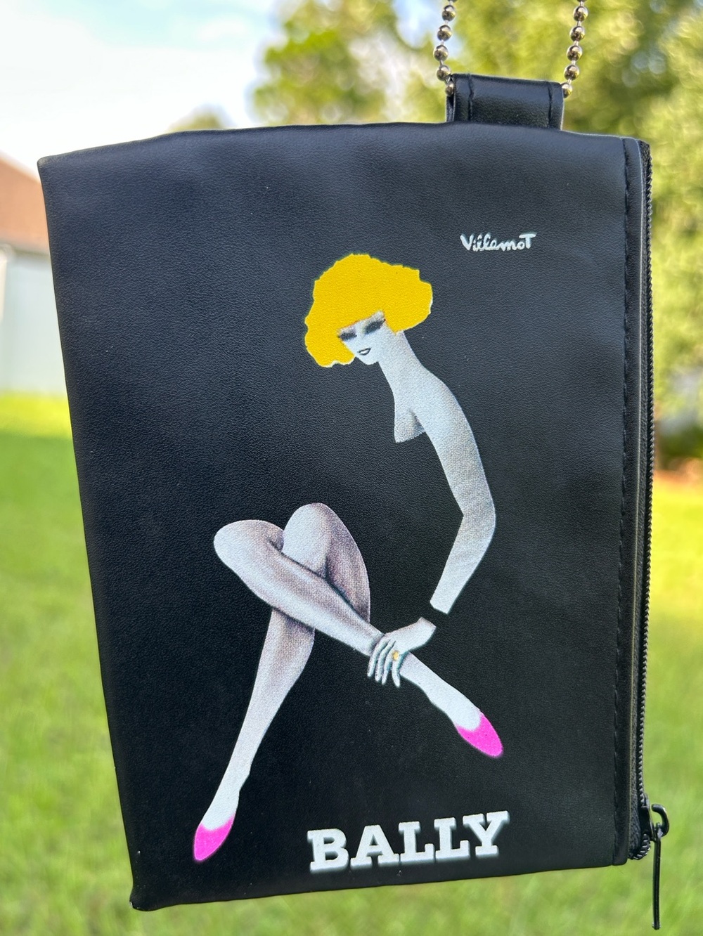 Bally x Bernard Villemot accessories coin/art pouch